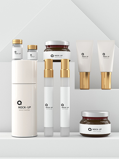 原创3D美白产品样机展览服务 创新科技与美肤的完美融合